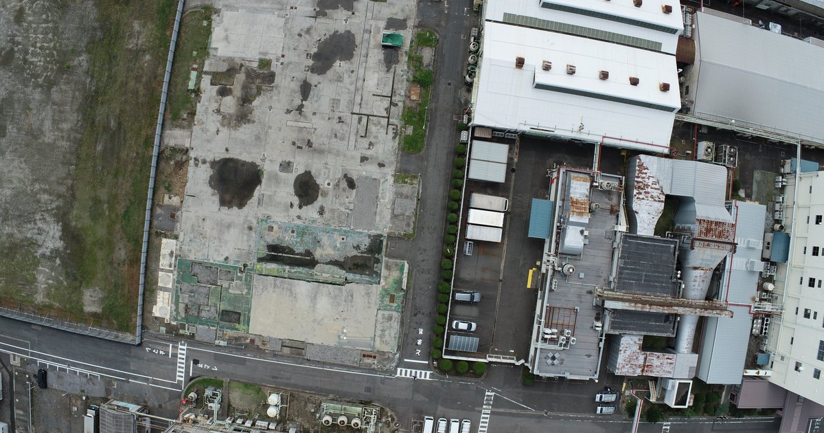 土量計測 ラ・サール岩塚 工場跡地