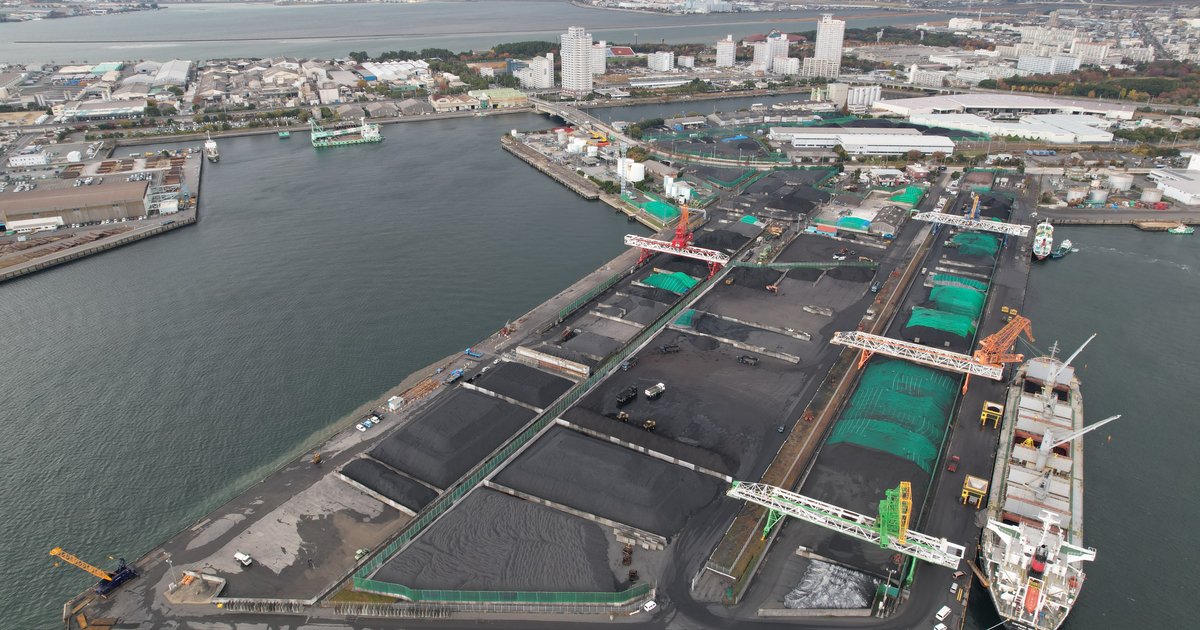 在庫計測 名古屋埠頭 石炭ヤード全景